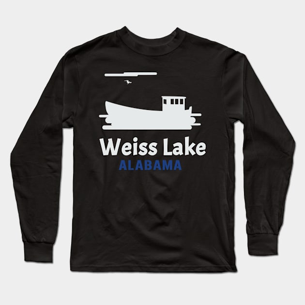 Weiss Lake Boat Long Sleeve T-Shirt by soufyane